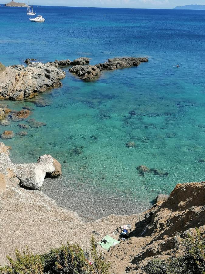 Coin De Paradis Vue Dominante Sur Mer, Montagne Et Tour Genoise Avec Jacuzzi Pino Esterno foto